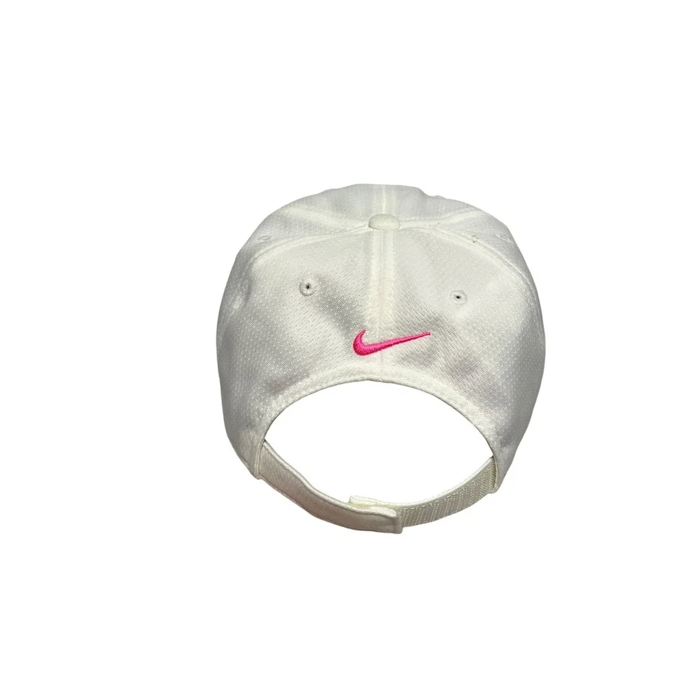 Nike Kids Dri-FIT White Baseball Hat Multi-Color Swoosh Adjustable Cap 2922-001